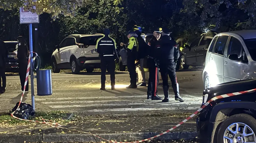 Il parcheggio teatro dell'agguato a Mogliano