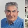 Angelo Brugnoli, 80 anni, e la villetta dove si è verificato l'incidente domestico (foto Pòrcile)