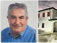 Angelo Brugnoli, 80 anni, e la villetta dove si è verificato l'incidente domestico (foto Pòrcile)