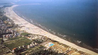 Foto aerea del litorale di Sottomarina