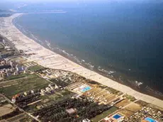 Foto aerea del litorale di Sottomarina