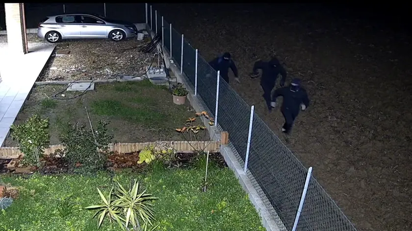 I ladri riprese dalle telecamere a Noale