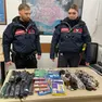 il materiale sequestrato dai carabinieri nei controlli straordinari durante le festività della Madonna della Salute