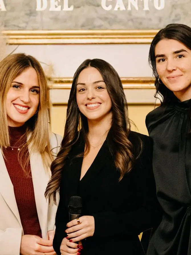 Da sinistra Lara Ranzato, Fanny Nardi e Francesca Bosio