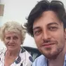 Alberto Stefani con la nonna Paola