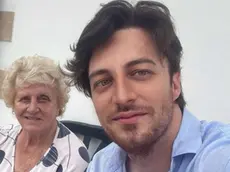 Alberto Stefani con la nonna Paola