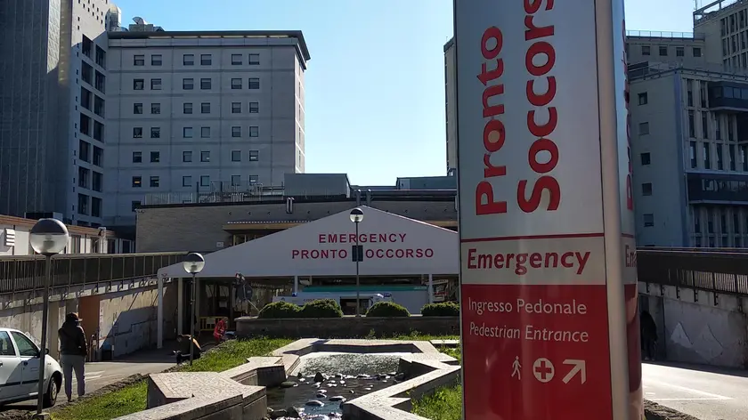 L'ingresso del Pronto soccorso dell'Azienda Ospedale-Università di Padova