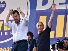 Matteo Salvini con Luca Zaia