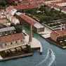 Il rendering dell’ex area Scalera-Trevisan alla Giudecca, da anni abbandonata al degrado