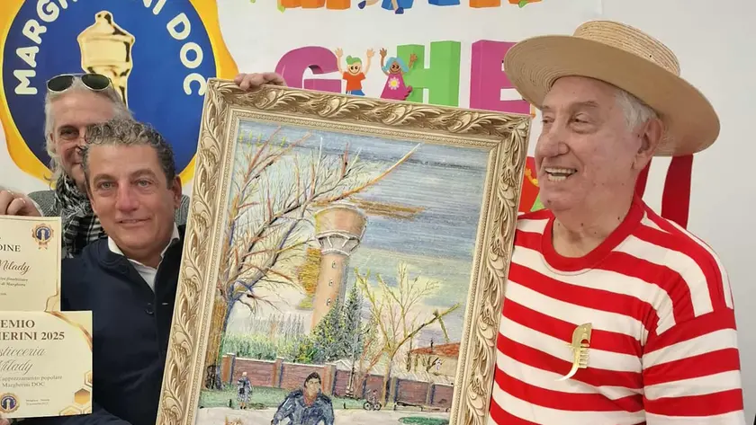 Una premiazione durante la cerimonia