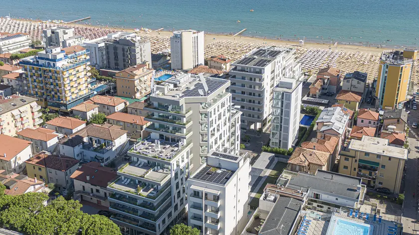 Una veduta di Jesolo dall’alto