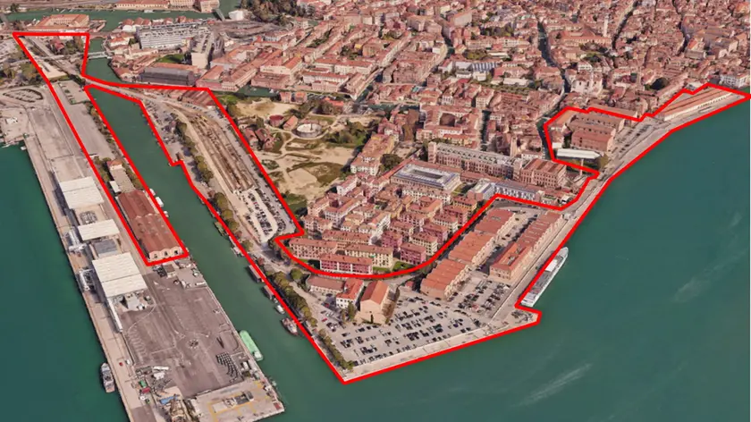 Il waterfront di Venezia interessato dal progetto