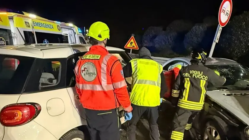 I soccorsi sul luogo dell'incidente