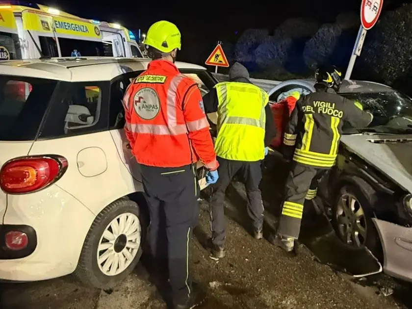 I soccorsi sul luogo dell'incidente