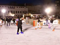 La pista che ogni anno viene allestita in campo San Polo a Venezia