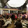 La sala dello chalet Franz Kraler di Cortina piena all'inaugurazione