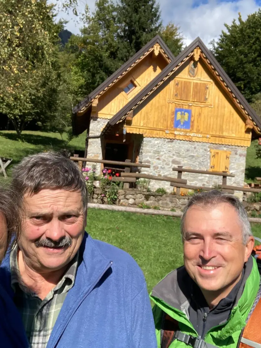 Mauro Darpin (a sinistra), Fanco Iaconissi (al centro) e Sandro Valent (a destra)