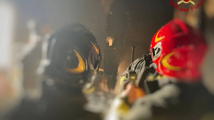 ncendio in un appartamento a Noale