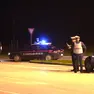 Un posto di blocco dei carabinieri