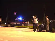 Un posto di blocco dei carabinieri