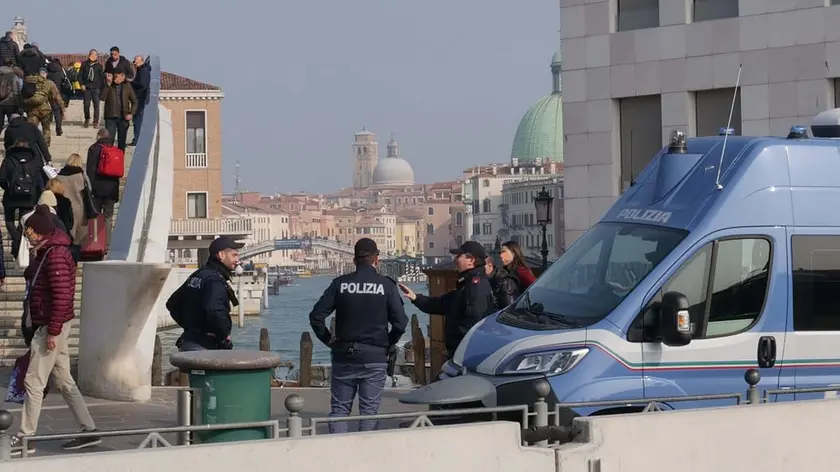 La polizia a Venezia