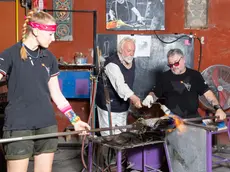 Da sinistra Agnese Tegon, Lele Vianello e Giancarlo Signoretto