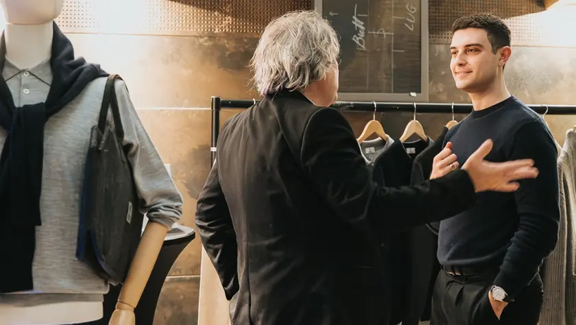 Davide Artico durante la presentazione a Londra