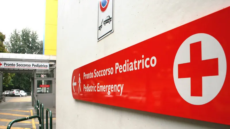 L'ingresso di un pronto soccorso pediatrico