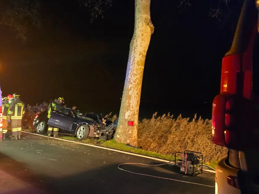 Il luogo in cui è avvenuto l'incidente mortale a San Stino