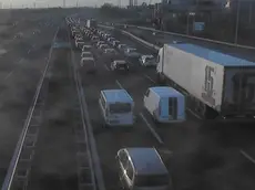 La coda chilometrica in a4 a Verona Sud