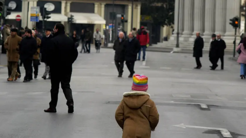 Gente a passeggio nel centro di San Donà