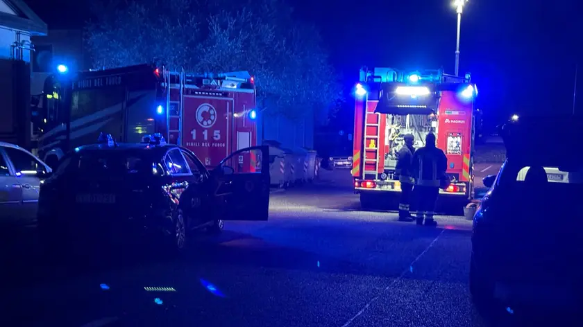 Un intervento dei vigili del fuoco