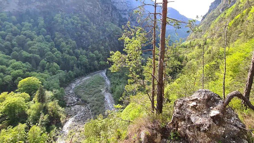 L'area prescelta per la realizzazione della diga del Vanoi