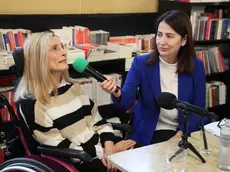 Un momento della conferenza stampa Associazione Luca Coscioni con Martina Oppelli