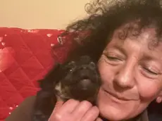 Franca Bianco con l'adorato cagnolino