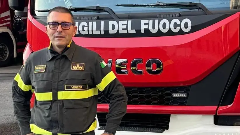 Il nuovo comandante dei vigili del fuoco di Venezia Alberto Maiolo