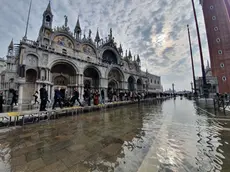 Acqua alta in piazza San Marco