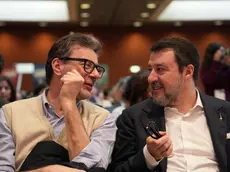 Giancarlo Giorgetti e Matteo Salvini