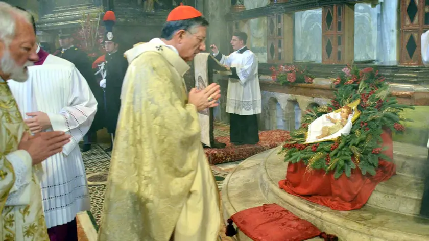 Il patriarca Moraglia celebra la messa di Natale in Basilica