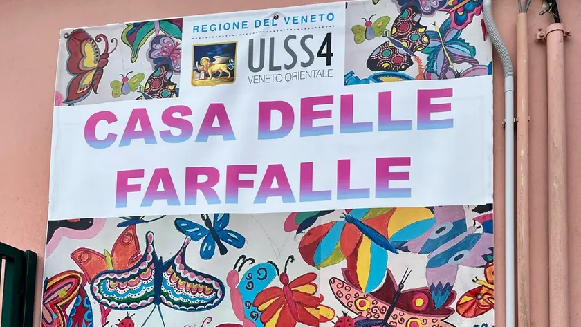 L'ingresso della Casa delle farfalle, a Portogruaro