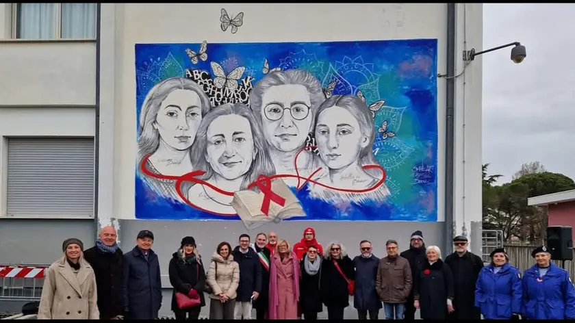 Il murale contestato a Portogruaro