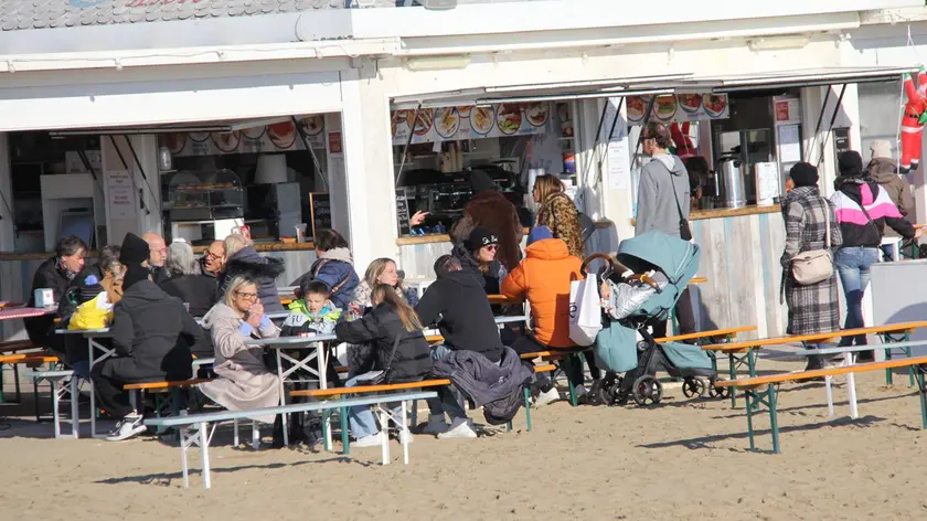 Jesolo, ancora pieno di visitatori a dicembre