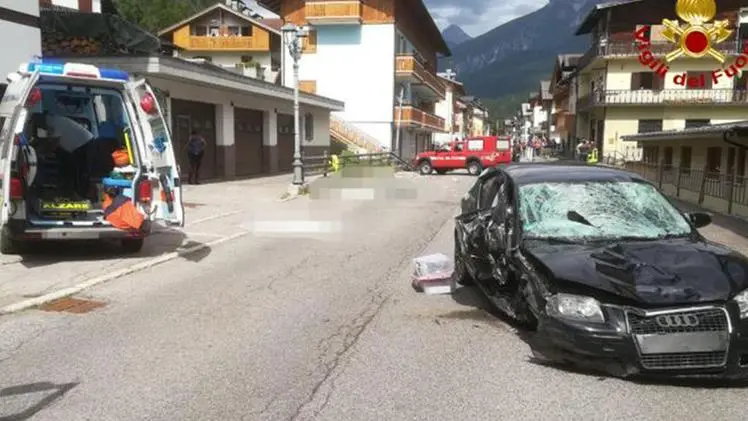 L'investimento di Santo Stefano di Cadore nell'estate di due anni fa