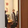 Angelika Hutter nell’aula del tribunale