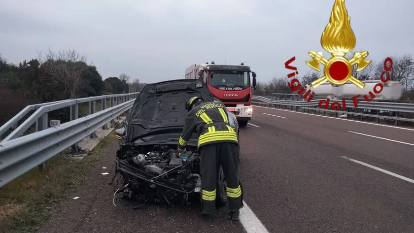 L'incidente in autostrada A27 nel tratto diretto a Conegliano
