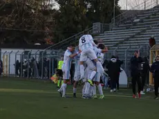 Un momento della partita. Fotofilm