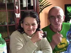 Mezzalira con la compagna Mariuccia