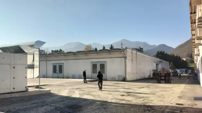 Il piazzale della Edim Bosch a Quero di Setteville