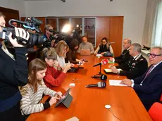 Il procuratore Ancilotto, il generale Aquilio e il comandante Battaglia