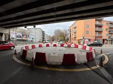 La rotonda in via Miranese a Mestre